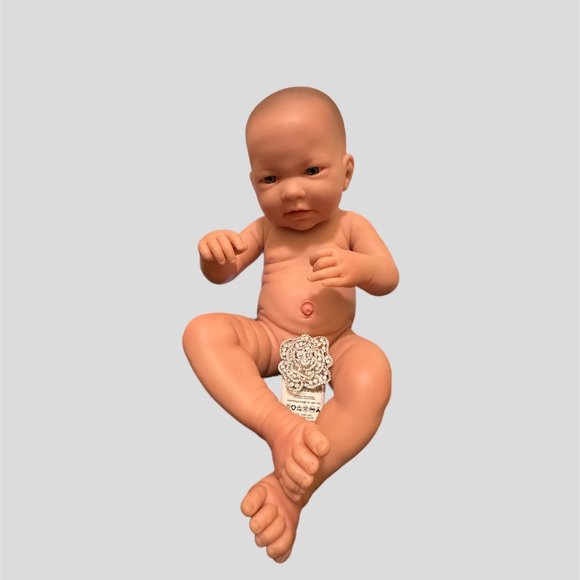 Uncircumcisedmale rebirth baby doll with blue eyes